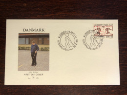 DENMARK FDC COVER 1986 YEAR BLIND BLINDNESS BRAILLE HEALTH MEDICINE STAMPS - FDC