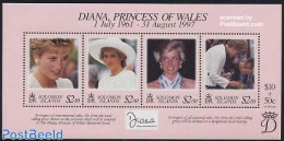 Solomon Islands 1998 Death Of Diana S/s, Mint NH, History - Charles & Diana - Kings & Queens (Royalty) - Case Reali