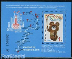 Russia, Soviet Union 1980 Olympic Games S/s, Mint NH, Sport - Various - Olympic Games - Maps - Teddy Bears - Unused Stamps