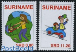 Suriname, Republic 2008 Child Welfare 2v, Mint NH, Various - Toys & Children's Games - Surinam