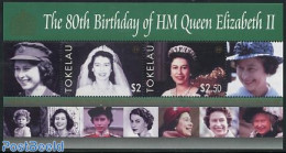 Tokelau Islands 2006 Elizabeth II 80th Birthday S/s, Mint NH, History - Kings & Queens (Royalty) - Case Reali
