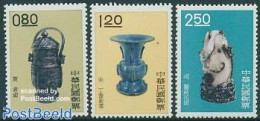 Taiwan 1961 Art Objects 3v, Mint NH, Art - Art & Antique Objects - Ceramics - Porcelain