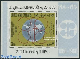 United Arab Emirates 1980 OPEC S/s, Mint NH, Various - Export & Trade - Maps - Fábricas Y Industrias