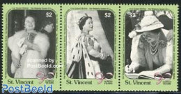 Saint Vincent 1990 Queen Mother 3v [::], Mint NH, History - Kings & Queens (Royalty) - Königshäuser, Adel