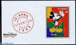Saint Vincent 1992 Eurodisney S/s, Mint NH, Art - Disney - Disney