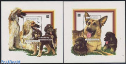 Saint Vincent 1994 Dogs 2 S/s, Mint NH, Nature - Dogs - St.Vincent (1979-...)