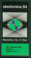 So Sticker | Germany, Electronica '84 München #5-0104 - Pegatinas