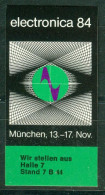 So Sticker | Germany. Electronica '84 München #5-0104 - Autocollants