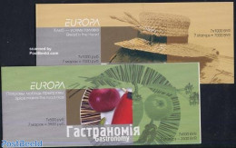 Belarus 2005 Europa, Gastronomy 2 Booklets, Mint NH, Health - History - Nature - Bread & Baking - Food & Drink - Europ.. - Ernährung