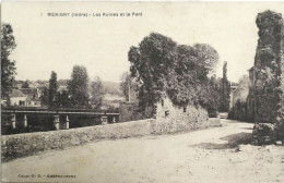 C. P. A. : 36 : MERIGNY (Indre) : Les Ruines Et Le Pont, Timbre En 1931 - Autres & Non Classés