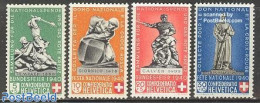 Switzerland 1940 Pro Patria 4v, Mint NH, Art - Sculpture - Ungebraucht