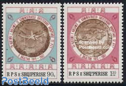 Albania 1987 Postal Service 2v, Mint NH, History - Coat Of Arms - Post - Poste