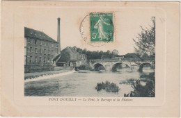 DEF : Calvados : PONT D ' OUILLY :  Le  Pont , Barrage Et  Filature - Pont D'Ouilly