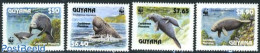 Guyana 1993 WWF, Manatee 4v, Mint NH, Nature - Sea Mammals - World Wildlife Fund (WWF) - Guiana (1966-...)