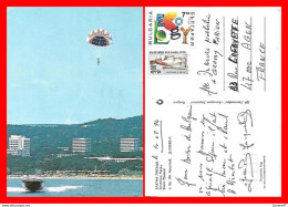 CPSM/gf  VARNA (Bulgarie)  Slatni Pjassyzi. Parachute Ascensionnel...H394 - Bulgaria