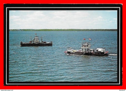 CPSM/gf PICTON (Canada)  Quinte's Isle, Bird's-eye View Of The Car Ferries..*8928 - Sonstige & Ohne Zuordnung