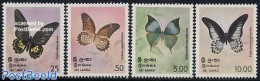 Sri Lanka (Ceylon) 1978 Butterflies 4v, Mint NH, Nature - Butterflies - Sri Lanka (Ceilán) (1948-...)