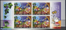 Cyprus 2005 Europa Booklet, Mint NH, Health - History - Nature - Transport - Food & Drink - Europa (cept) - Fish - Win.. - Nuevos