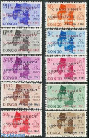 Congo (Kinshasa) 1961 Coquilhatville Conference 10v, Mint NH, Various - Maps - Geographie