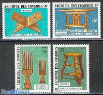 Comoros 1974 Art Objects 4v, Mint NH, Art - Handicrafts - Comoros