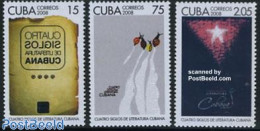 Cuba 2008 Cuban Literature 3v, Mint NH, Art - Books - Unused Stamps