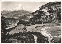 11847228 Flims Dorf Hochtal Bargis Mit Weg Zum Flimserstein Flims Dorf - Sonstige & Ohne Zuordnung