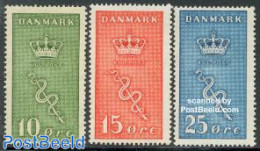 Denmark 1929 Anti Cancer 3v, Unused (hinged), Health - Health - Unused Stamps