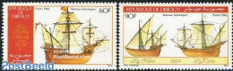 Djibouti 1986 Historical Ships 2v, Mint NH, Transport - Ships And Boats - Barcos