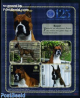Dominica 2009 Boxer Dog 4v M/s, Mint NH, Nature - Dogs - Dominicaanse Republiek