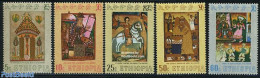 Ethiopia 1971 Paintings 5v, Mint NH, Nature - Performance Art - Horses - Music - Art - Paintings - Muziek