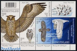 Finland 1998 Owls S/s, Mint NH, Nature - Birds - Owls - Ongebruikt