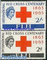Fiji 1963 Red Cross Centenary 2v, Mint NH, Health - Red Cross - Rode Kruis