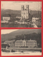 AA93 38 ISERE SAINT LAURENT DU PONT  EGLISE ET HOPITAL  ST BRUNO 2CPA - Saint-Laurent-du-Pont