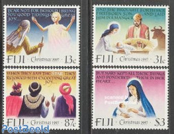 Fiji 1997 Christmas 4v, Mint NH, Religion - Christmas - Christmas