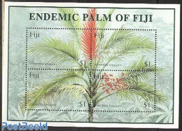 Fiji 2000 Palm Tree S/s, Mint NH, Nature - Trees & Forests - Rotary, Lions Club