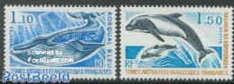 French Antarctic Territory 1977 Sea Mammals 2v, Mint NH, Nature - Sea Mammals - Unused Stamps