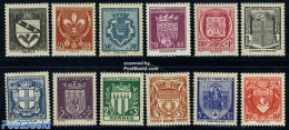 France 1941 City Coat Of Arms 12v, Mint NH, History - Coat Of Arms - Unused Stamps