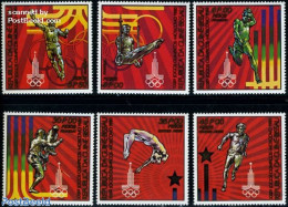Guinea Bissau 1980 Olympic Games Moscow 6v, Mint NH, Sport - Athletics - Fencing - Gymnastics - Olympic Games - Athletics