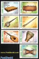 Guinea Bissau 1989 Music Instruments 7v, Mint NH, Performance Art - Music - Musical Instruments - Muziek