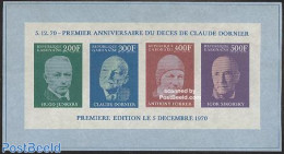 Gabon 1970 Air Pioneers Imperforated S/s, Mint NH, Transport - Aircraft & Aviation - Nuevos