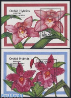 Grenada Grenadines 1990 Expo 90, Orchids 2 S/s, Mint NH, Nature - Flowers & Plants - Orchids - Grenade (1974-...)