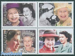 Gibraltar 2006 Queen 80th Birthday 4v [+], Mint NH, History - Kings & Queens (Royalty) - Royalties, Royals