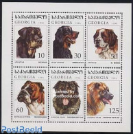 Georgia 1997 Dogs 6v M/s, Mint NH, Nature - Dogs - Georgia