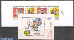 Greece 2002 Europa, Circus Booklet, Mint NH, History - Nature - Performance Art - Europa (cept) - Elephants - Circus -.. - Neufs