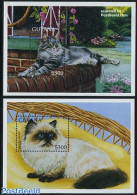 Guyana 1996 Cats 2 S/s, Mint NH, Nature - Cats - Guyane (1966-...)