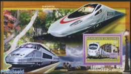 Guinea, Republic 2006 Trains S/s, Mint NH, Transport - Railways - Trenes