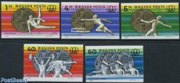 Hungary 1976 Olympic Winners 5v Imperforated, Mint NH, Sport - Athletics - Fencing - Gymnastics - Kayaks & Rowing - Ol.. - Nuevos