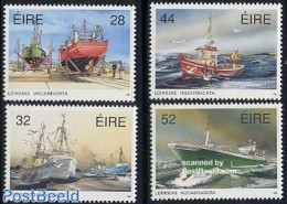 Ireland 1991 Fishing Ships 4v, Mint NH, Nature - Transport - Fishing - Ships And Boats - Nuevos