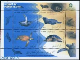 Iran/Persia 2009 Turtles 4v M/s, Mint NH, Nature - Animals (others & Mixed) - Reptiles - Turtles - Irán