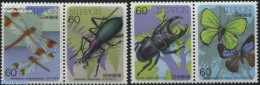 Japan 1986 Insects 2x2v [:], Mint NH, Nature - Butterflies - Insects - Ongebruikt
